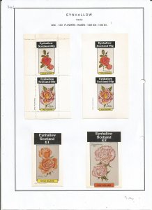 EYNHALLOW -1982 - Roses - Sheets - Mint Light Hinged - Private Issue