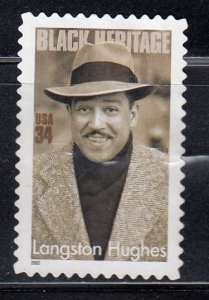 United States 2002 Sc#3557 Langston Hughes Used