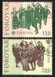 Faroe Islands Denmark 1981 Europa CEPT Folklore 2 full set of 2 Used / CTO