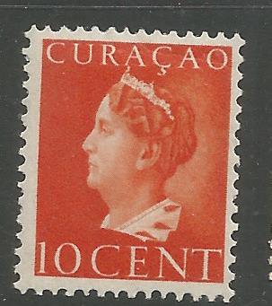 CURACAO  153  MINT HINGED, QUEEN WILHELMINA