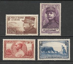 France 1940 Fund for War Charities (4v Cpt) MNH CV$40