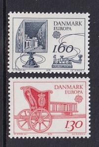 Denmark  #651-652  MNH  1979   Europa  postal history