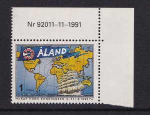 Aland islands  #63  MNH  1992  Cape Horn congress    1