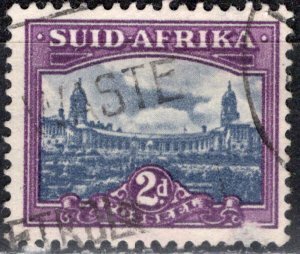 South Africa; 1950: Sc. # 56b: Used 21 1/2x17 1/4mm Single stamp