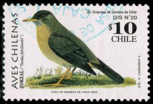 Chile #1385 Austral Thrush; Used