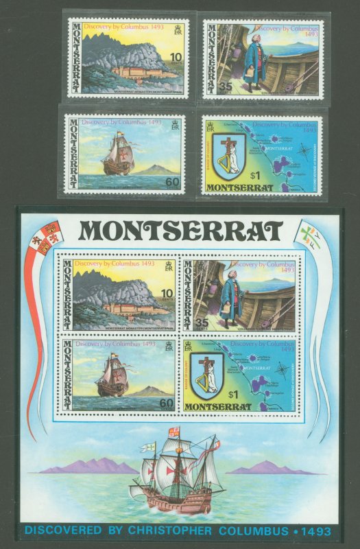 Montserrat #292-95a Mint (NH) Single (Complete Set)