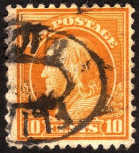 1917, US 10c, Franklin, Used, Sc 510