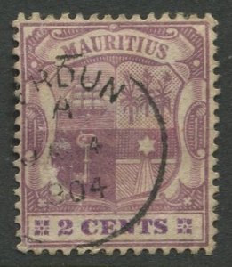 STAMP STATION PERTH Mauritius #95 Coat of Arms Used Wmk 2 - 1895-1904