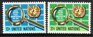 278-79 United Nations 1976 Postal Admin 25th Anniv. MNH