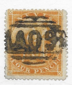 Nevis #10 Used - Stamp CAT VALUE $22.50