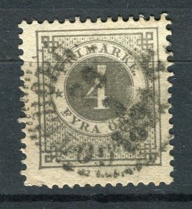 SWEDEN; 1880s early classic 'ore' issue used 4ore. value fair Postmark