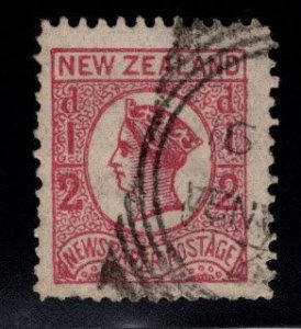 New Zealand Scott P3 Used 1875 Newspaper stamp, wmk 64 Nice Cancel.