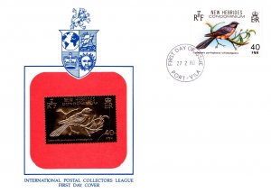 New Hebrides, Worldwide First Day Cover, Birds