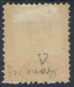 TASMANIA 1906 QV TABLET 10/- WMK CROWN/A PERF 12.5 