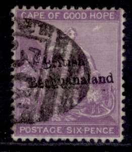 BRITISH BECHUANALAND QV SG7, 6d reddish purple, FINE USED. Cat £40.