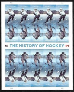 History of Hockey Sheet of 20 - Postage Stamps Scott 5252-53