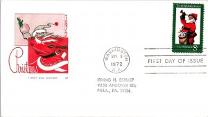 FDC 1972 SC #1444 Farnam Cachet - Washington DC - Single - F78548