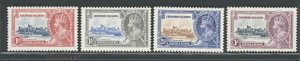 1935 Leeward Islands - Stanley Gibbons #88-91 - 4 Values - Silver Jubilee - MH*