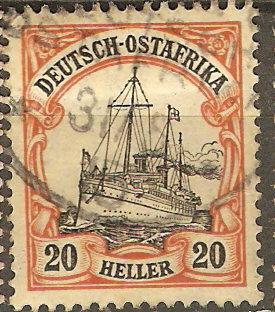 German East Africa 35 Mi 34 Used VF 1905 SCV $20.00