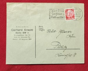 WW2 WWII Nazi Germany Third Reich Cover German w Berlin special cancel 1935