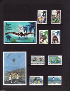 1988 Olympic sets s/s Turks Caicos Virgin Islands Romania Sri Lanka Lesotho ..  