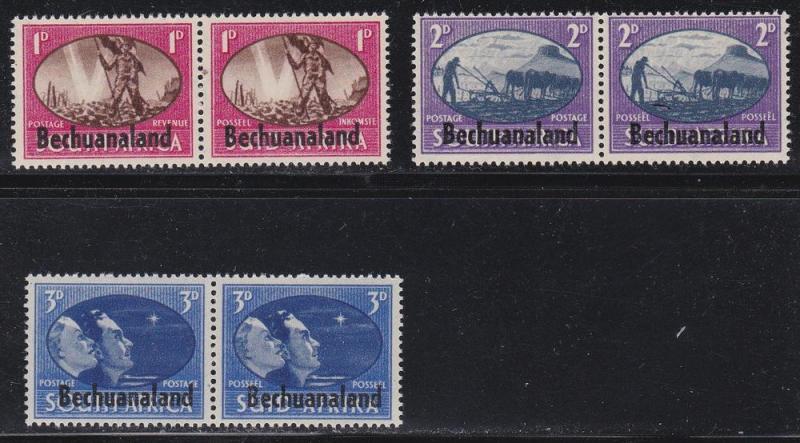 Bechuanaland # 137-139, Peace Issue, Mint NH, Half Cat.