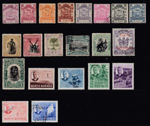 NORTH BORNEO Selection - 1887 to 1950 - Unused & Used - SCV $61.35