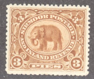 India- Feudatory States, Sirmoor, Scott #11, MH