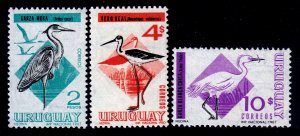 Uruguay 1968-70 Birds Mint MNH SG1364,1365,1368 CV £16.50