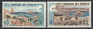 Somali Coast Stamp C37-C38  - Views of Somali Coast