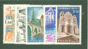 FRANCE 1703-7 MNH CV $5.00 BIN $2.75