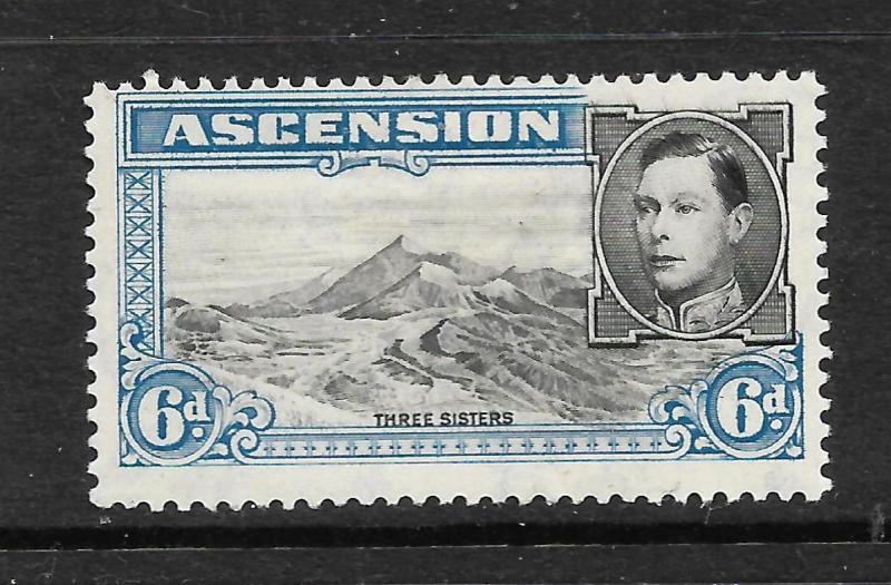 ASCENSION ISLAND  1938-53  6d   KGVI  PICTORIAL  MLH      SG 43