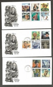 1998 Boy Scouts Celebrate Century # 3183 set FDC Artcraft