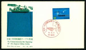 1976 Opening of Japan China Cable - JPS Cachet