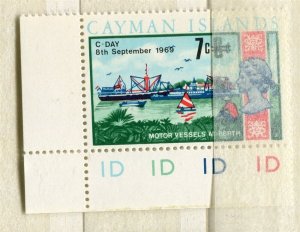 CAYMAN ISLANDS; 1969 early QEII Pictorial C-DAY issue MINT MNH CORNER 7c.