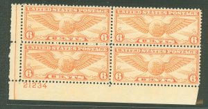 United States #C19 Mint (NH) Plate Block