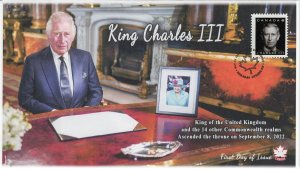 CA23-018, 2023, King Charles III, First Day of Issue, Pictorial Postmark, Ottawa