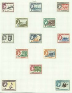 British Virgin Islands 1956 Set of 13, Sg 149-161, Hinged to page, M/M {C/P-22}