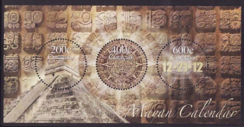 Curacao-Sc#96- id8-unused NH sheet-Mayan calendar-2012-