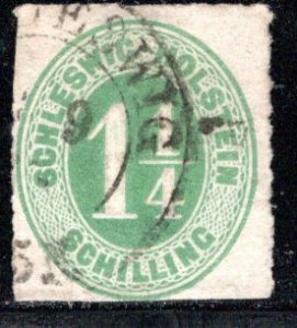 German States Schleswig-Holstein Scott # 4, used