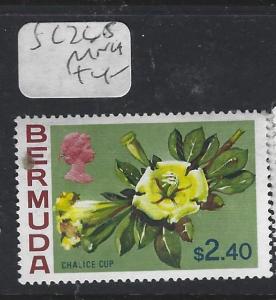 BERMUDA  (PP1309B)  QEII FLOWERS SG 265  $2.40  MNH