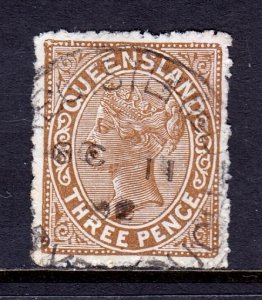 Queensland - Scott #93 - Used - Pencil/rev. - SCV $4.25