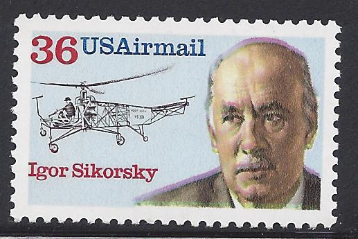 USA Air Mail C119 36cent MNH Igor Sikorsky Helicopter VS300