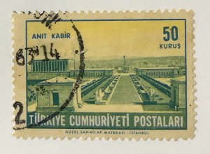 Turkey 1963 Scott 1574 used - 50k, Ataturk's Mausoleum, Ankara