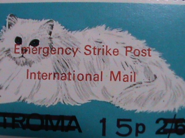 ​STROMA-1969 BLUE EYE WHITE CATS-EMERGENCY STRIKE POST- MNH SHEET VERY FINE