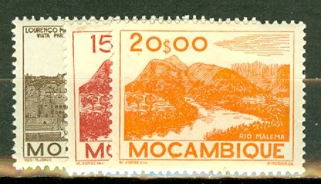 P: Mozambique 305-324 mint CV $70; scan shows only a few