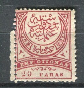 TURKEY; 1890s classic early Ottoman issue fine Mint hinged Shade of 20pa. value