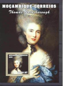 Mozambique 1499 MNH s/s Painting/Gainsborough SCV5.75