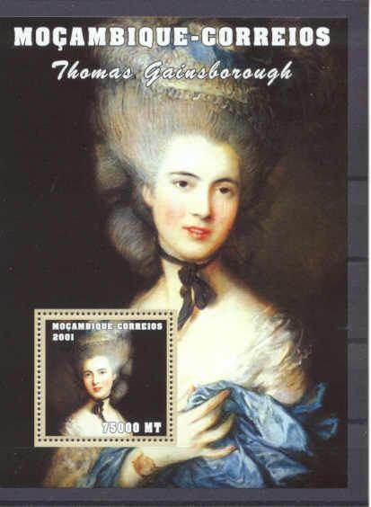 Mozambique 1499 MNH s/s Painting/Gainsborough SCV5.75