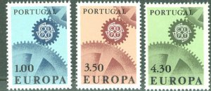 Portugal # 994-96   Europa - 1967    (3) Mint NH